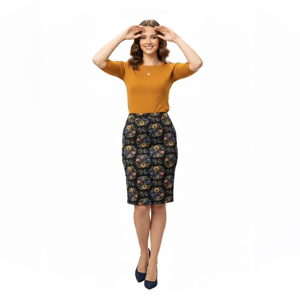 LuLaRoe  black Pencil Skirt Casual Knee-Length